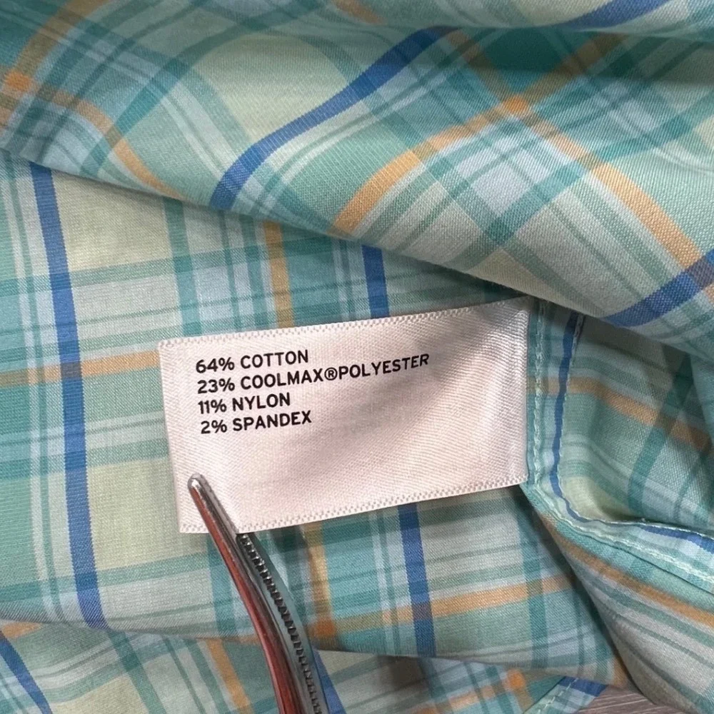 Duluth Trading Co Relaxed Fit Long Sleeve Button Up Shirt‎ Men's Size L Plaid